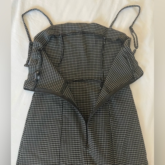 Mini Dress Windowpane Pattern - Picture 3 of 5